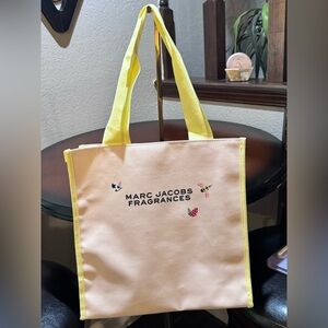 Marc Jacobs Fragrance Pink and Yellow Tote Bag